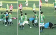 Video:Khi trọng tài bị cầu thủ hạ knock-out