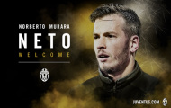 Chính thức: Juventus chiêu mộ 'người kế vị Buffon' Neto