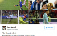 Higuain liên tục 'nhận đá' vì cướp đi sự vĩ đại của Messi