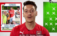 'Dream team' của Oezil: CR7 song hành cùng...Gnabry