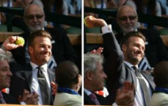 Beckham bắt bóng quần vợt nhanh như cắt