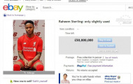 Fan Liverpool rao bán Raheem Sterling trên Ebay