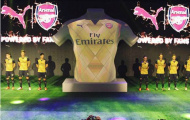 Buổi ra mắt áo sân khách rực rỡ của Arsenal