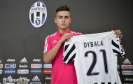 Dybala chính thức tiếp quản số áo của Pirlo tại Juventus