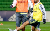 Cristiano Ronaldo đầy mạnh mẽ trong buổi tập của Real Madrid