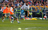 Hơn 10.000 CĐV đội mưa xem dàn sao Real Madrid tập luyện