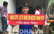 Hừng hực khí thế, fan Man City 'troll'... hụt Man United