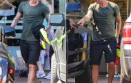 Becks khéo khoe hình xăm mới khi đi tập thể dục