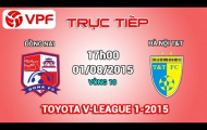 Video trực tiếp V-League 2015: Đồng Nai vs Hà Nội T&T