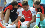 Arsenal: 'Giroud vẫn ổn sau va pha chạm nặng'