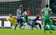 Vòng 2 Bundesliga: Xà ngang cướp 3 điểm của Werder Bremen