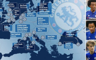 Cầu thủ Chelsea phủ bóng khắp trời Âu