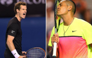 Cuộc đối đầu nhiều thú vị giữa Murray và trai ngông Kyrgios