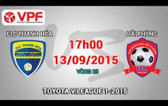 Video trực tiếp V-League 2015: FLC Thanh Hóa vs Hải Phòng