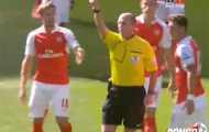 Video: Tình huống nhận thẻ đỏ của trung vệ Arsenal: Gabriel