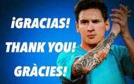 Messi đăng thông điệp xúc động tri ân NHM
