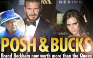Gia đình Beckham giàu hơn cả Nữ hoàng Anh