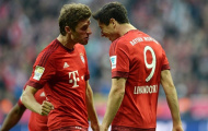 Thomas Muller và Robert Lewandowski thi nhau ghi bàn vào lưới Dortmund