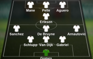 Đội hình tiêu biểu vòng 8 Premier League: Aguero, Sanchez và các ngôi sao tấn công
