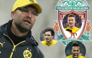 3 ngôi sao có thể theo Jurgen Klopp tới Liverpool