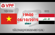 Video trực tiếp vòng loại World Cup 2018: Việt Nam vs Iraq