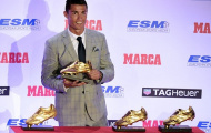 Ronaldo nhận danh hiệu giày vàng lần thứ 4
