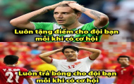 Ảnh chế: LORD Bendtner và LORD Quân là đôi bạn cùng tiến