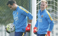 Dàn sao Barca đùa giỡn trước trận gặp Vallecano