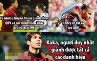 Ảnh chế: Ronaldo và Messi chỉ 'xách dép' cho Kaka