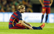 Barcelona 'khóc ròng' vì chấn thương của Rakitic