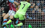 Khung thành Aston Villa bị ma ám, Man City rời Villa Park với chỉ 1 điểm