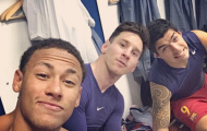 Đại thắng, Neymar hí hửng “tự sướng” với Messi, Suarez