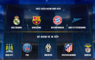 Xác định 9 tấm vé dự vòng knock-out Champions League
