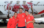 Arsenal bị 'ném đá' vì chuyến bay dài... 14 phút