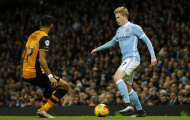 De Bruyne tỏa sáng, Man xanh vùi dập Hull City