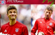 Muller làm mặt xấu 'khó đỡ' mừng Giáng Sinh NHM