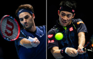 Federer cạnh tranh gay gắt với Nishikori
