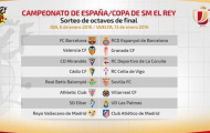 Bốc thăm vòng 1/16 cúp Nhà vua: Nội chiến xứ Catalan