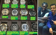 Hết khoe siêu xe, Adebayor lại 'gây bão' với BST đồng hồ