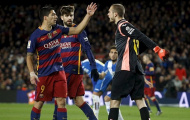 Suarez mắng cầu thủ Espanyol là 'đồ rác rưởi'