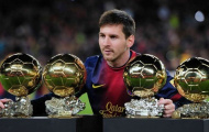 Messi, Ronaldo & những cầu thủ được đề cử Quả bóng vàng nhiều nhất