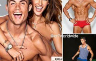 Siêu mẫu cởi 99,9% ôm body tuyệt đẹp của Cristiano Ronaldo