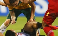 Tiền đạo U23 Australia đe dọa thủ môn Việt Nam trên sân đấu