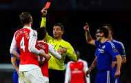 Góc thống kê: Chelsea là hung thần thẻ đỏ của Arsenal