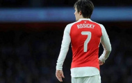 Chấn thương trở nặng, Rosicky phải nghỉ thi đấu thêm 3 tháng