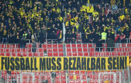 Sau Liverpool, tới lượt fan Dortmund tẩy chay việc tăng giá vé
