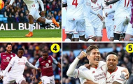 Chùm ảnh: 6 người ghi 6 bàn, Liverpool đánh tennis với Aston Villa