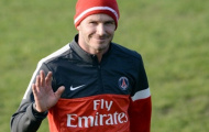 Beckham đến sân tập cổ vũ Paris Saint-Germain trước trận đấu Chelsea