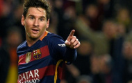 Messi ghi bàn siêu khó để mừng khách quý của Barcelona