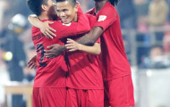 Khoảnh khắc cầu thủ Hải Phòng ăn mừng ngày dẫn đầu V-League